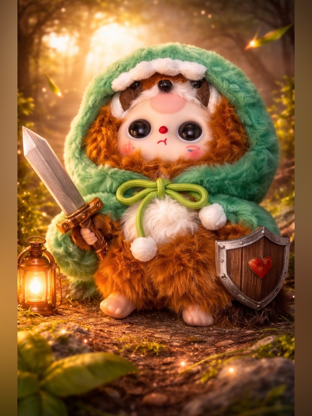 Baby Three I’m Not a Warrior Series Kawaii Confirmed Dino/Red Panda Timid Hero